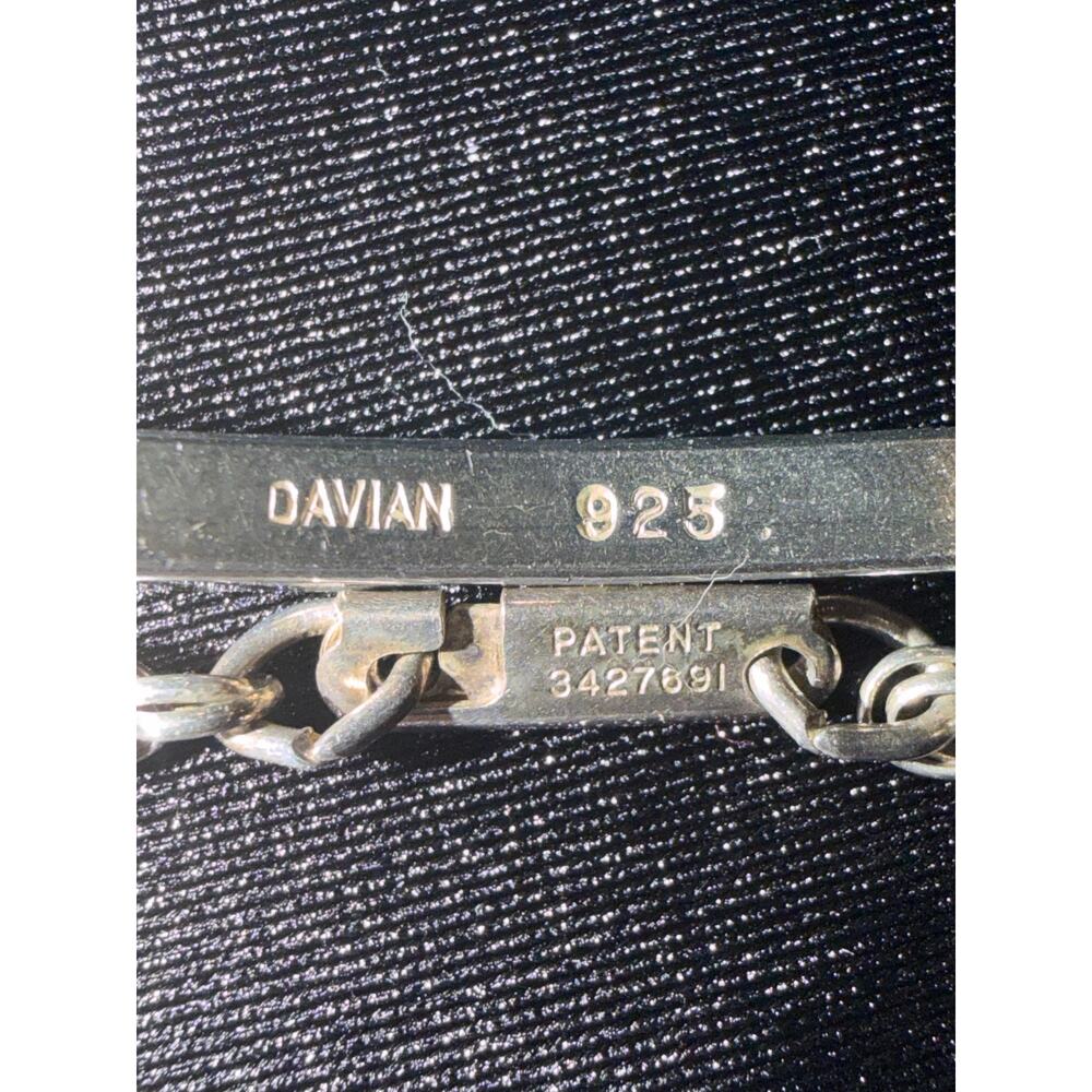 Davian brand sterling silver 925 identification 9”bracelet